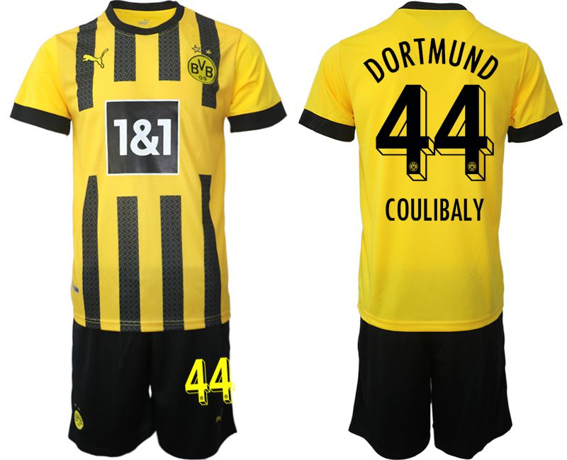 Men 2022-2023 Club Borussia Dortmund home yellow #44 Soccer Jersey->borussia dortmund jersey->Soccer Club Jersey